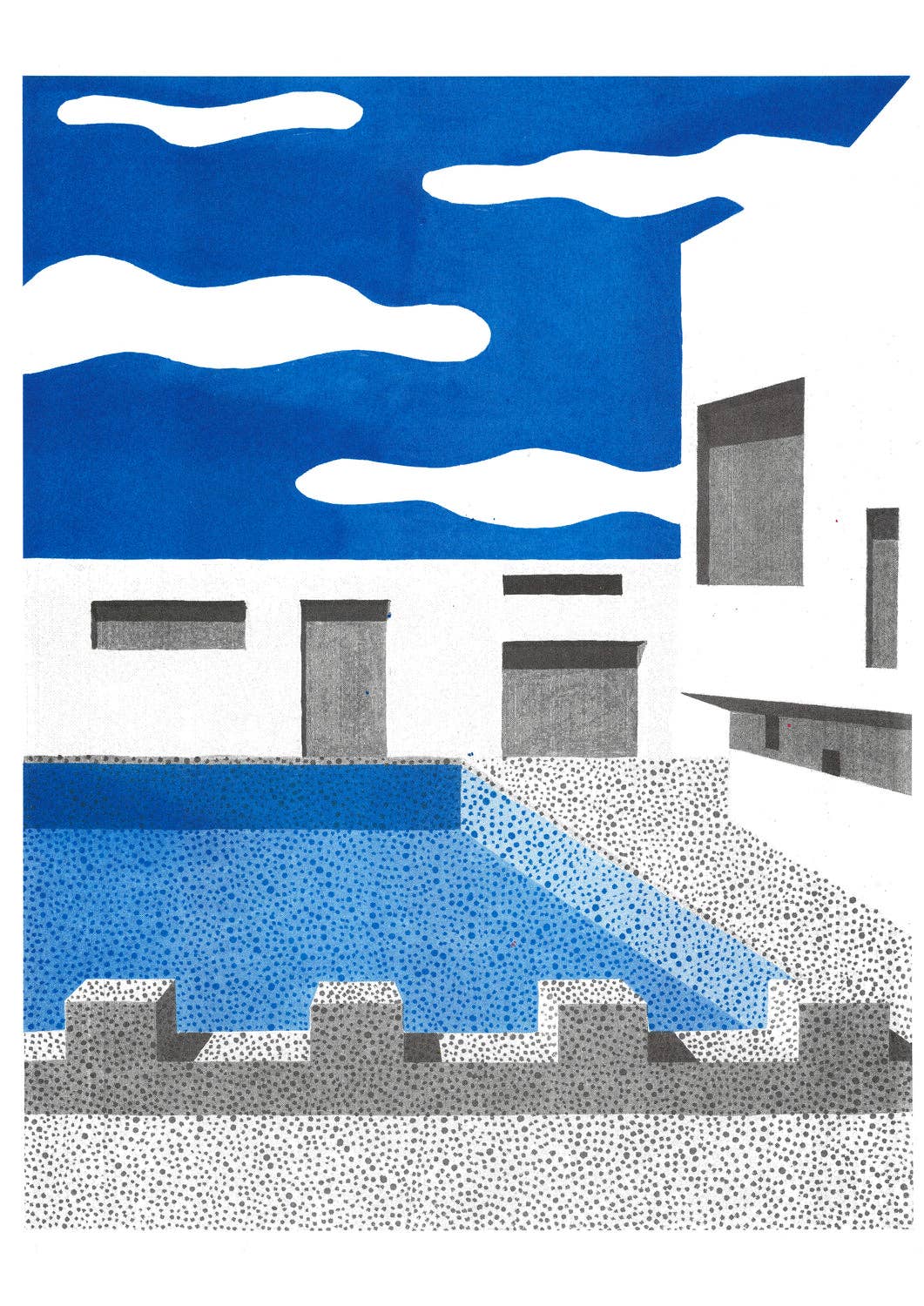 Le Havre A3 Print by Ana Popescu