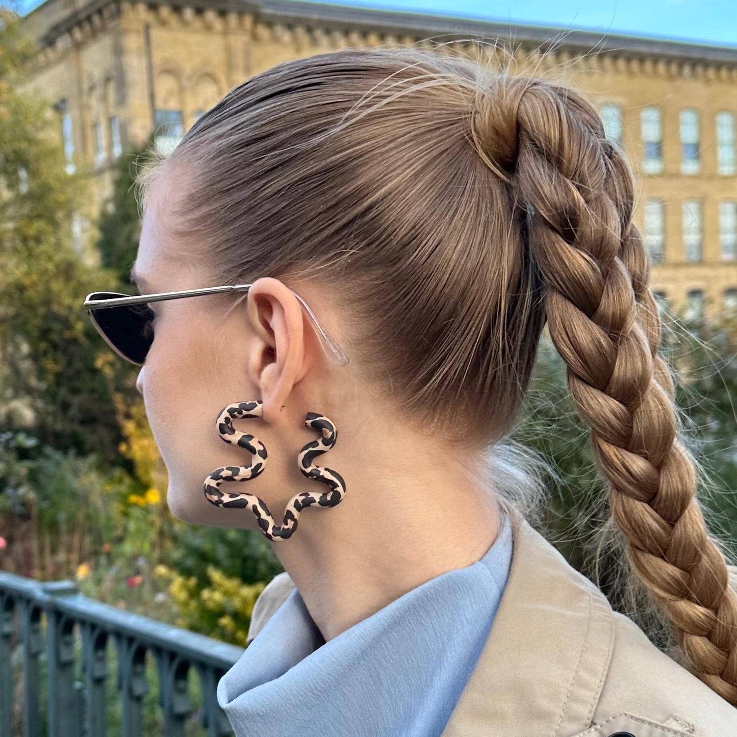 Leopard Wiggle Earrings