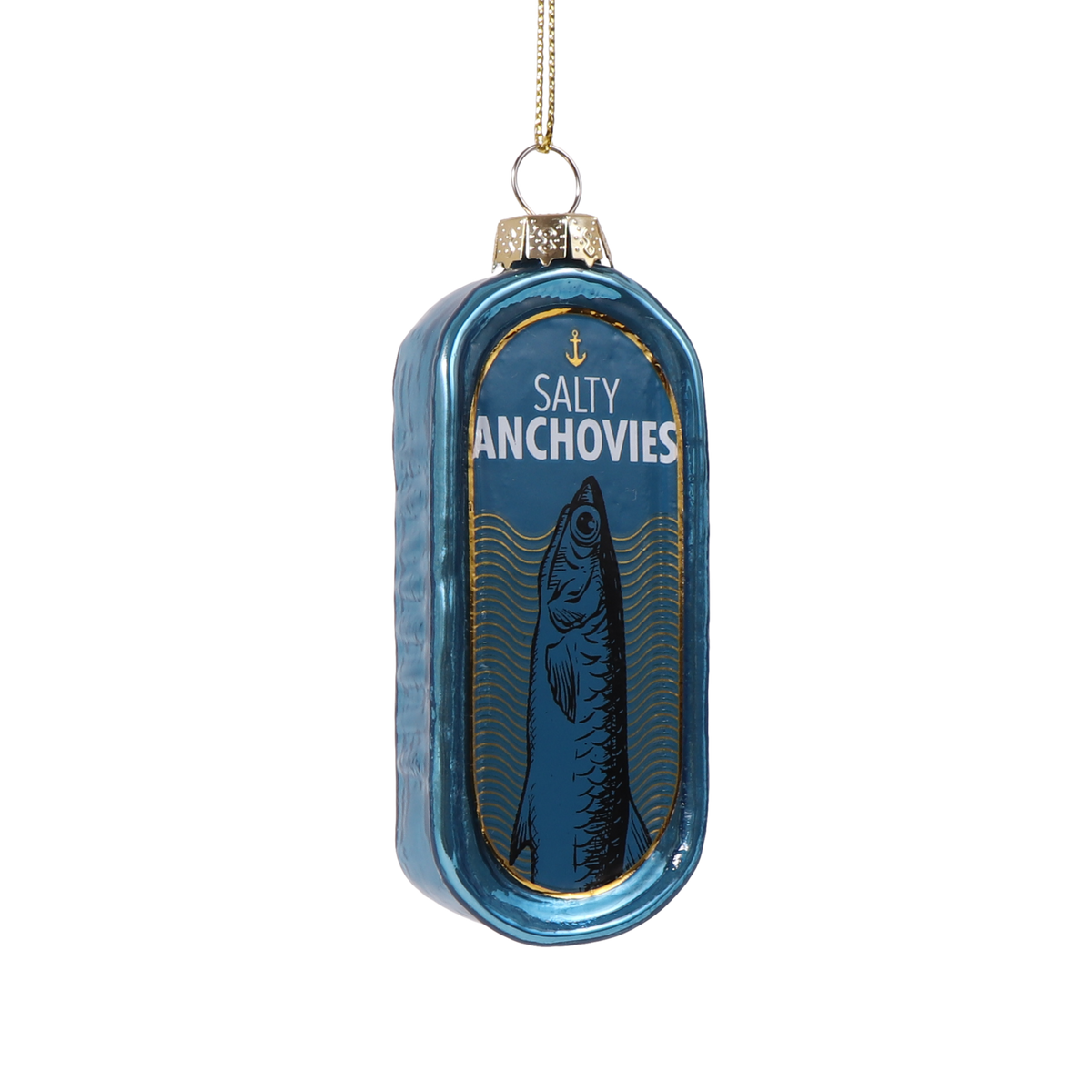 Anchovy Tin Glass Christmas Decoration