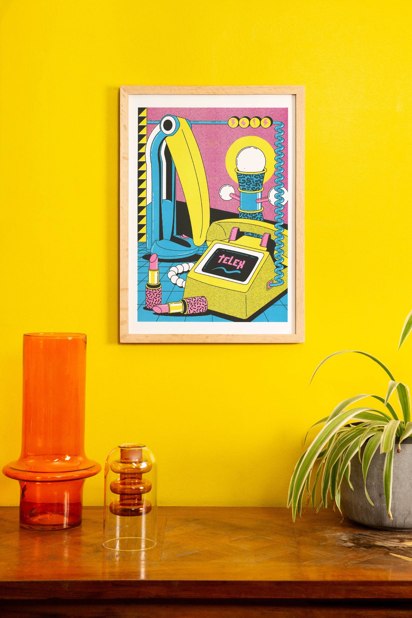 3615 Telex A3 Print by Freak City