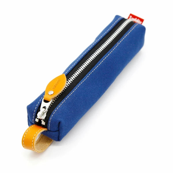Pen Case in Blue Japanese Canvas