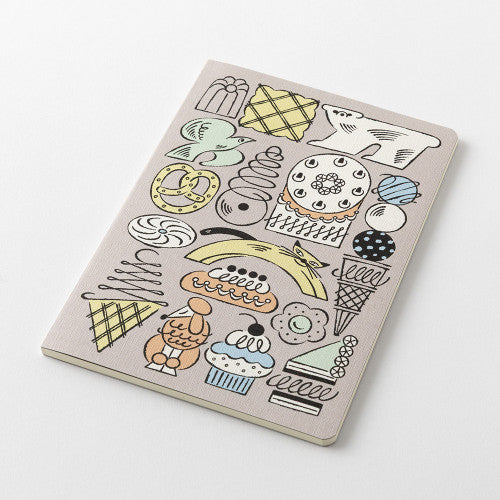 Yuru Log Notebook Sweets & Animals