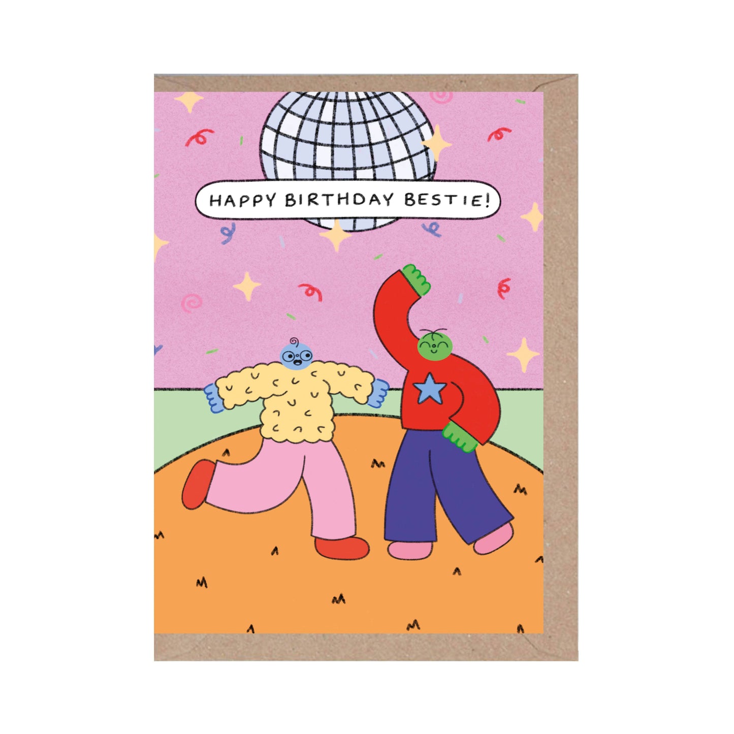 Happy Birthday Bestie Greetings Card