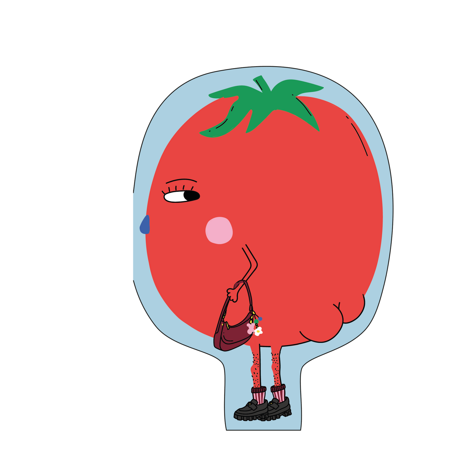 Hey Tomato! Die Cut Greetings Card