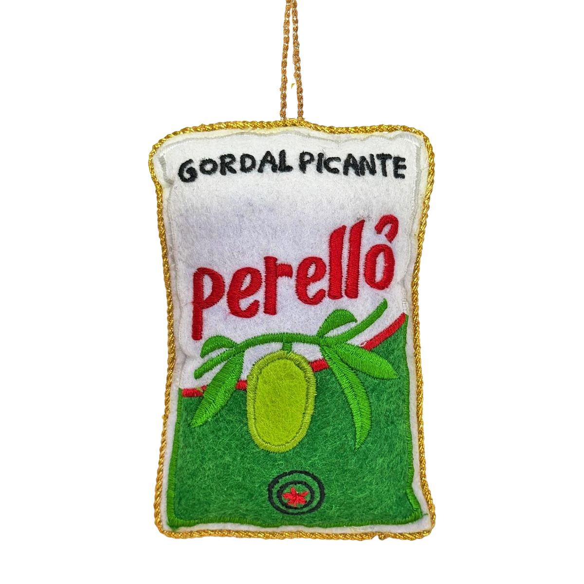 Perelló Olives Embroidered Christmas Decoration