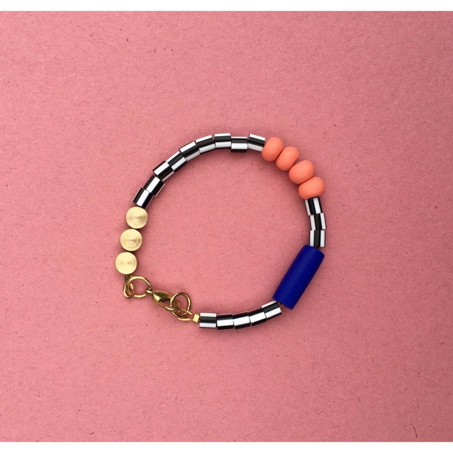Sottsass Bracelet in Cobalt & Salmon Pink