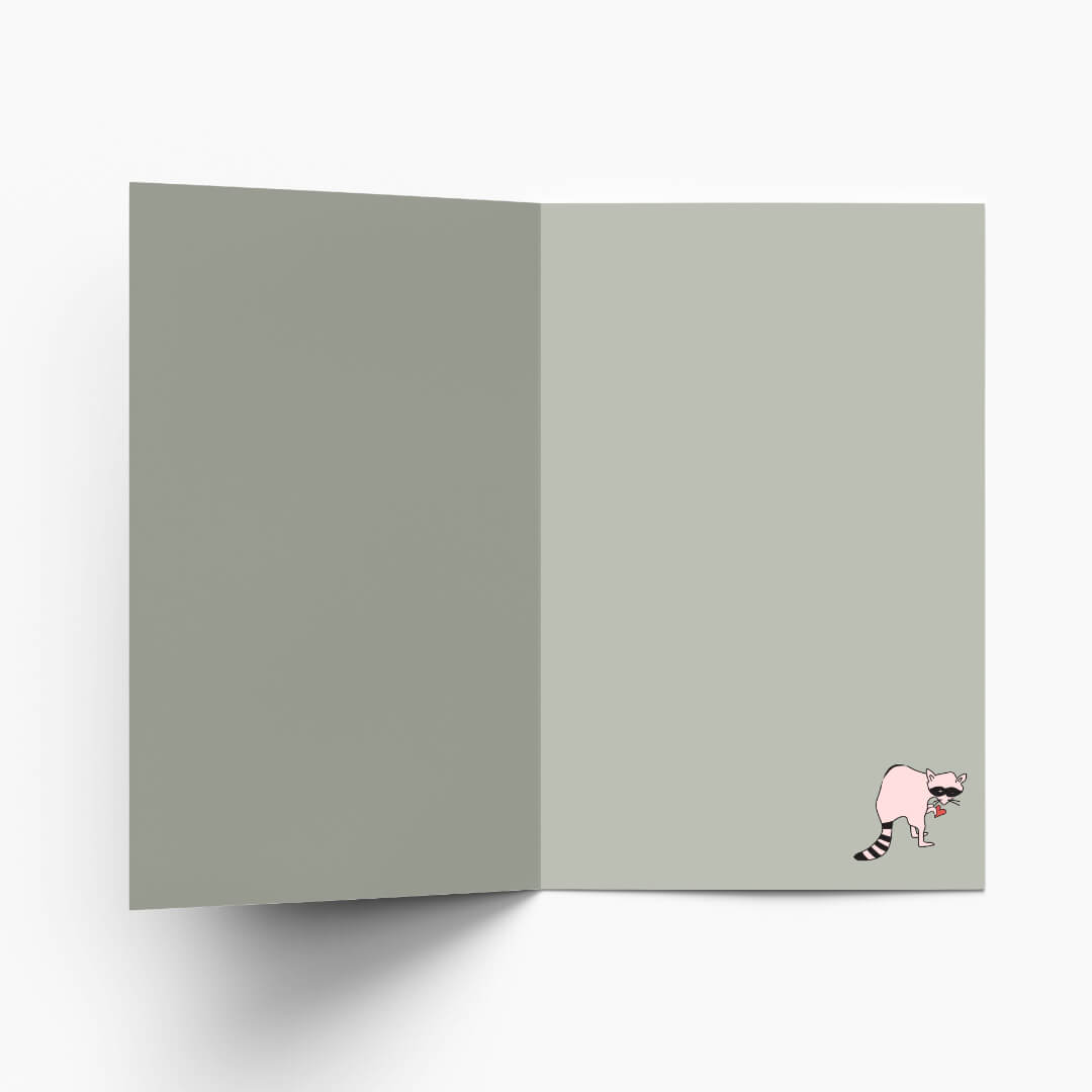 Sneaky Bandit! You Stole My Heart Greetings Card