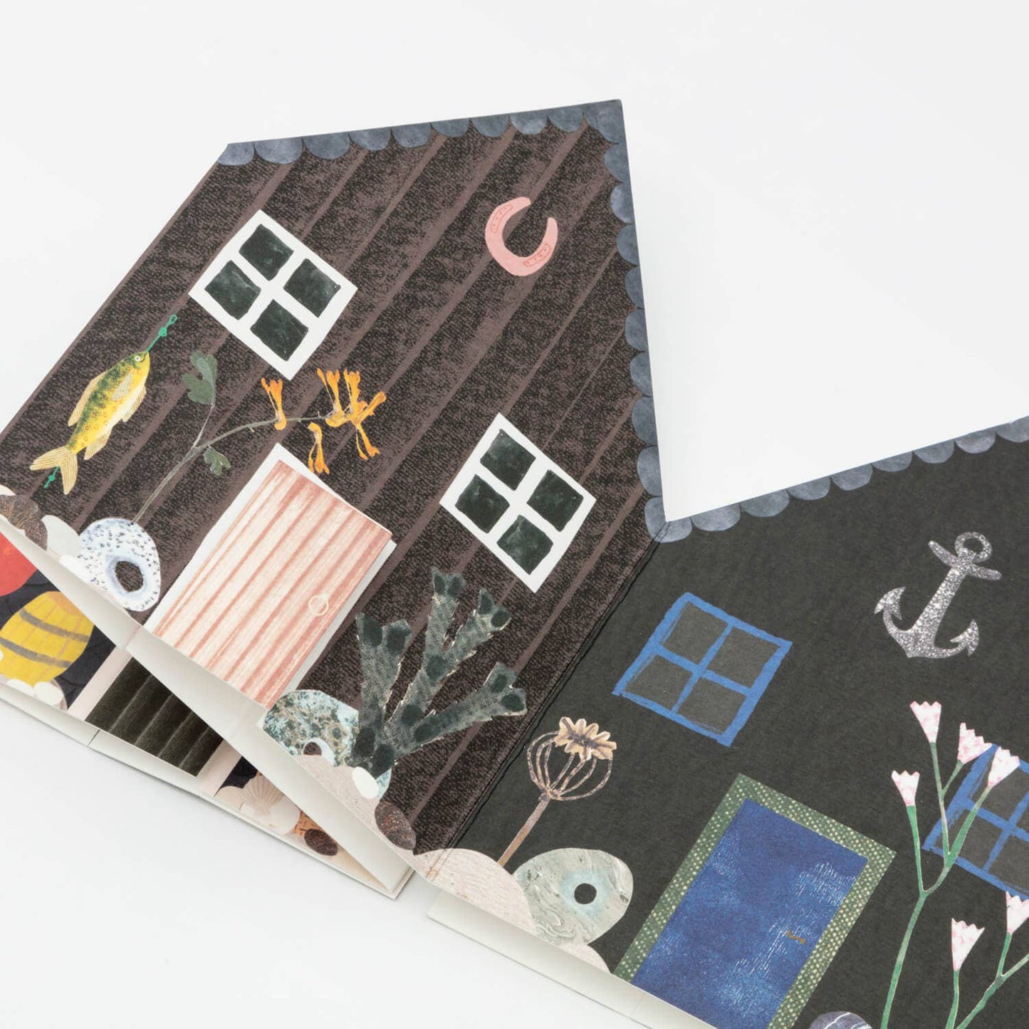 Fishermen's Huts Concertina Card