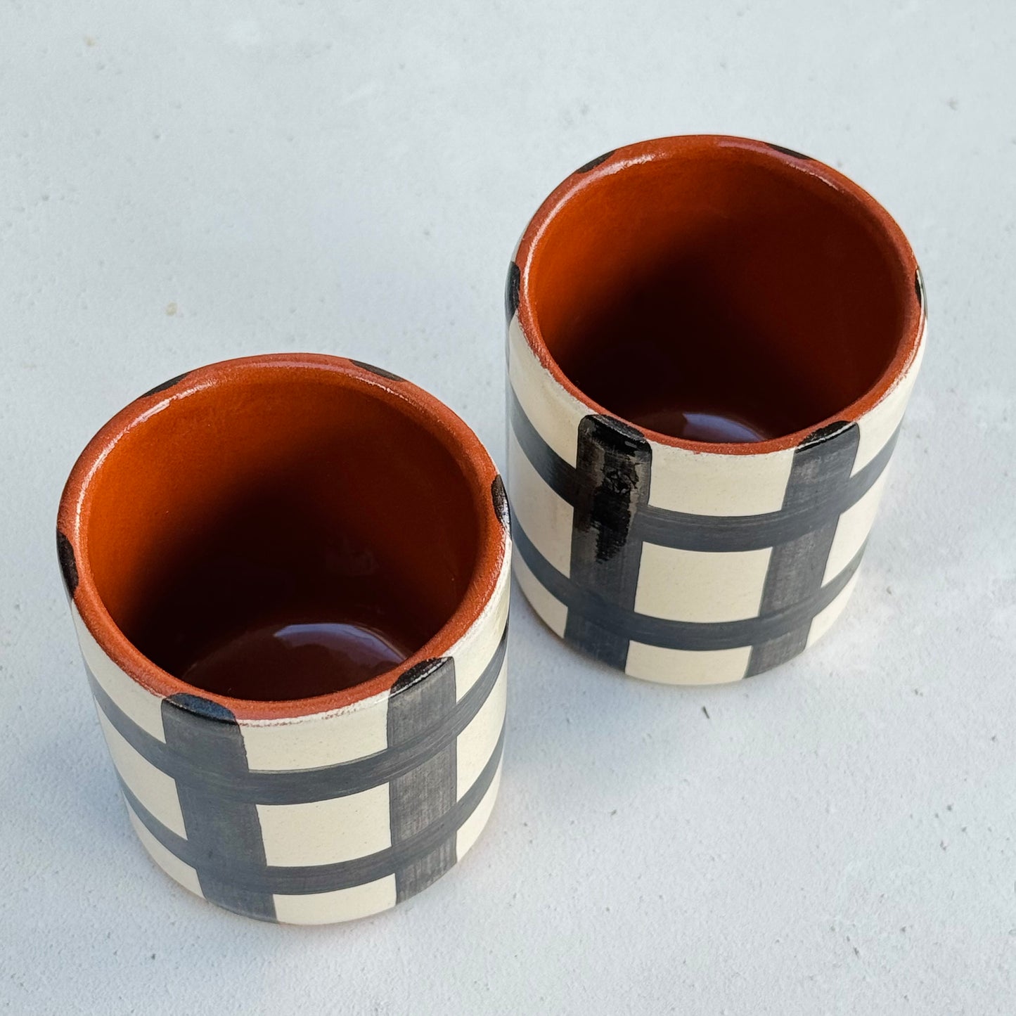 Black Grid Coffee Shot