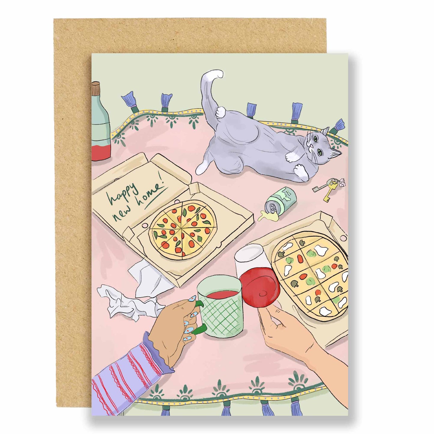 New Home Takeaway Greetings Card