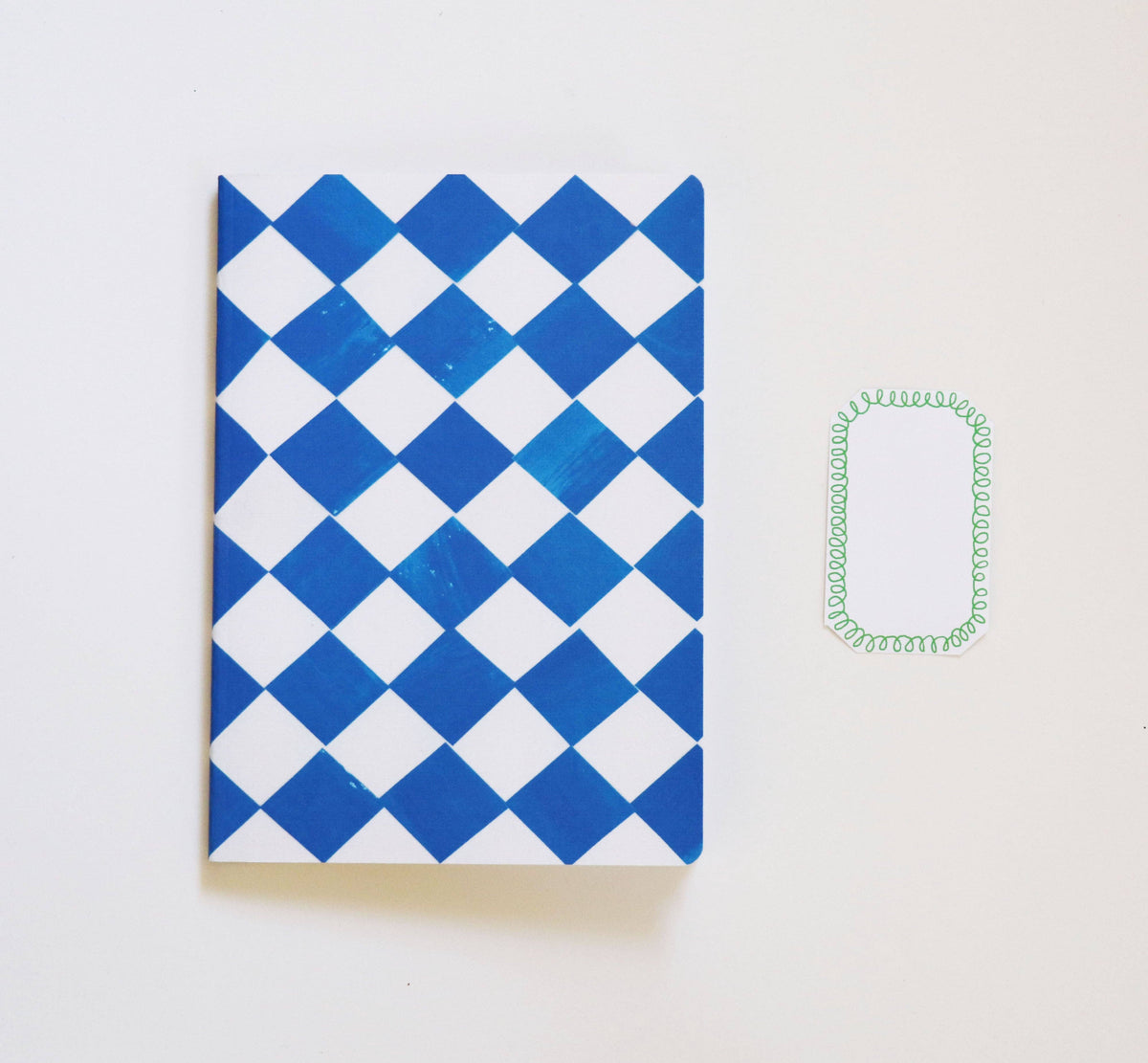 Blue & White Chequered A5 Sketchbook