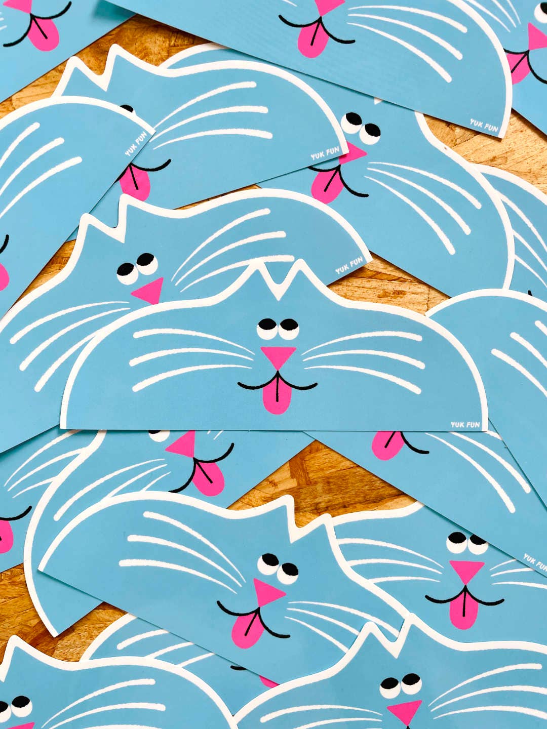 Blue Cat Eco Vinyl Sticker