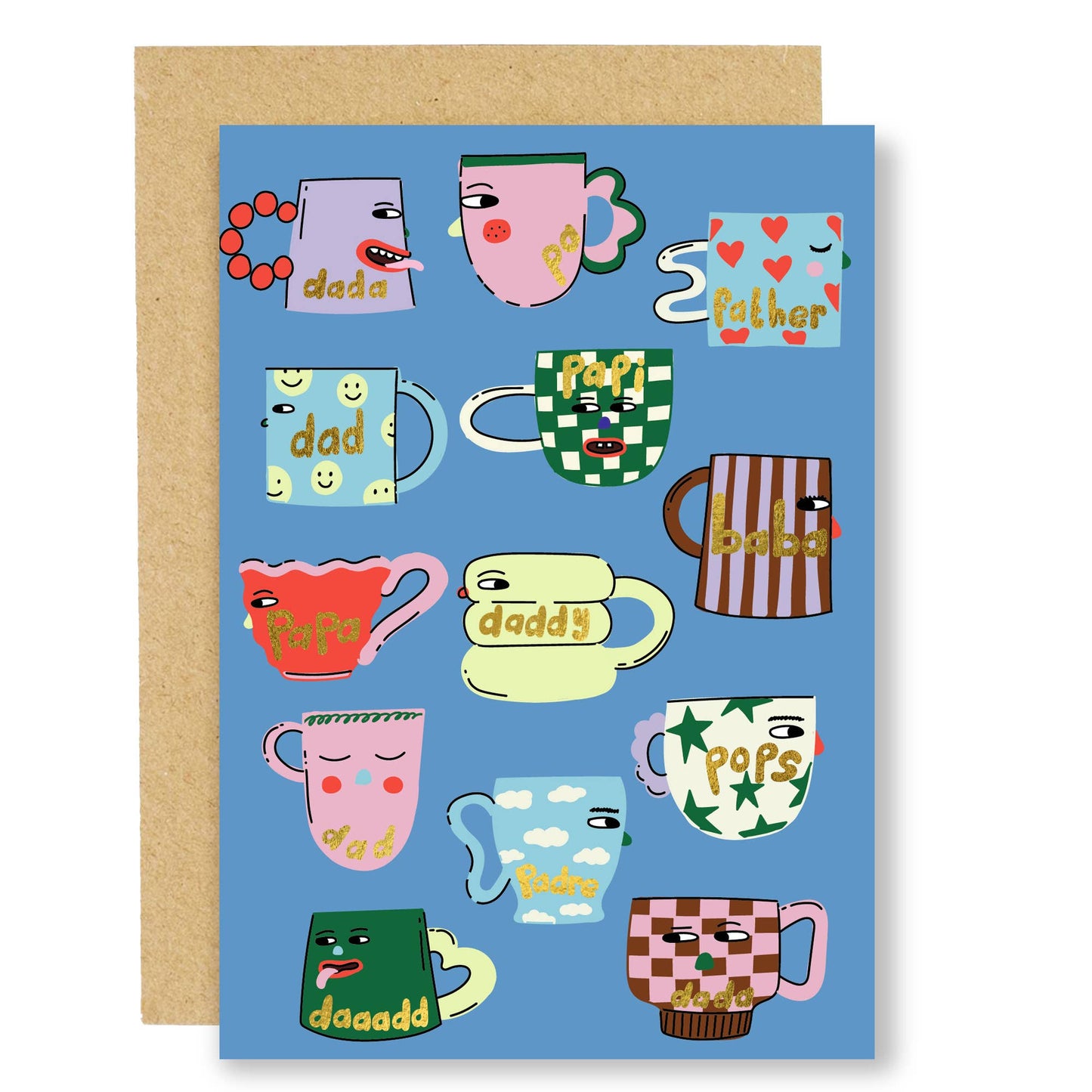 Mugs Father's Day Card