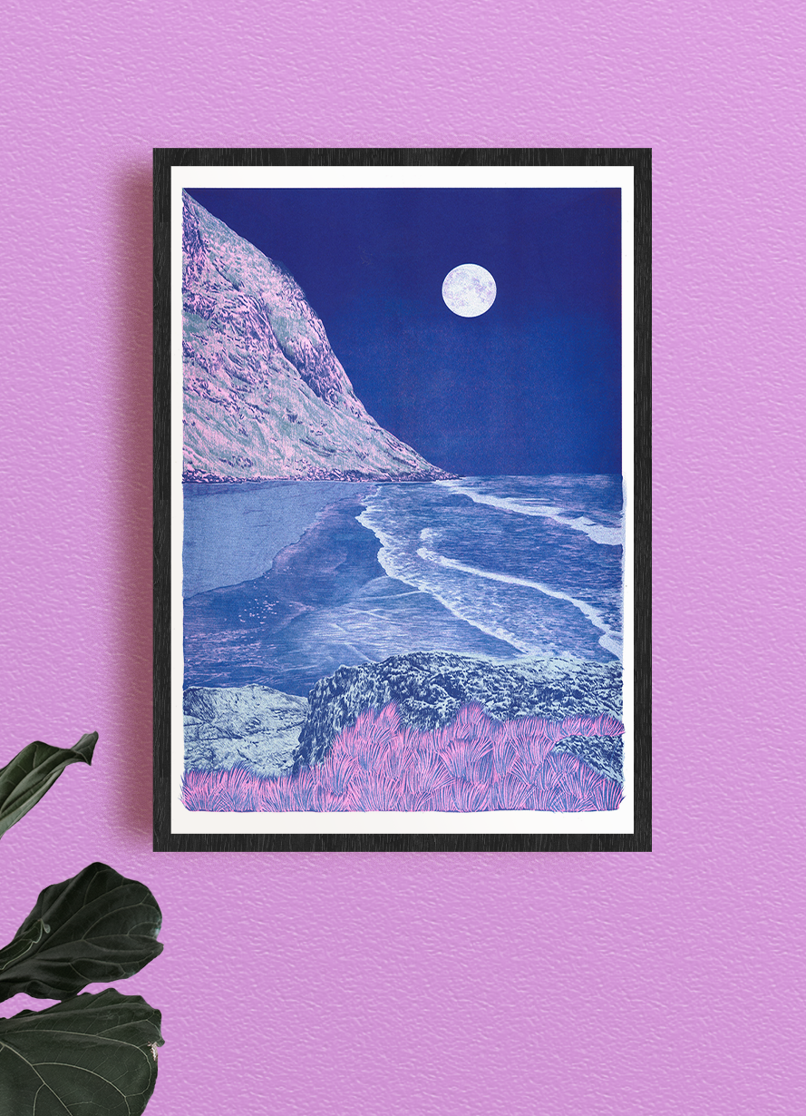 Blue Euphoria A3 Print by Manon Diemer