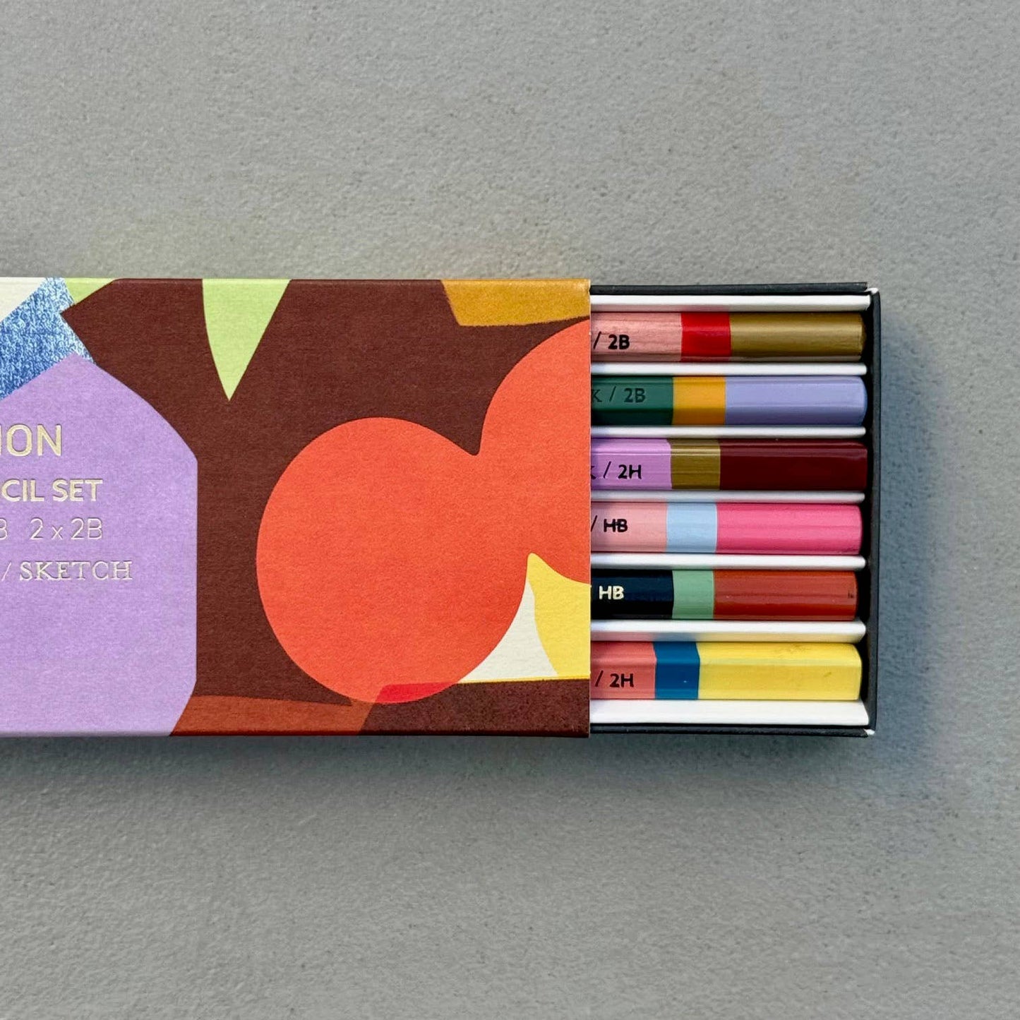 Assemblage Abstract Collage Pencil Set