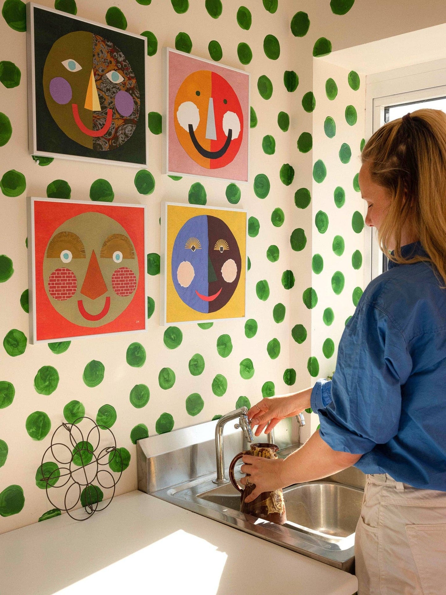 Maya Moore Smiley Face Print