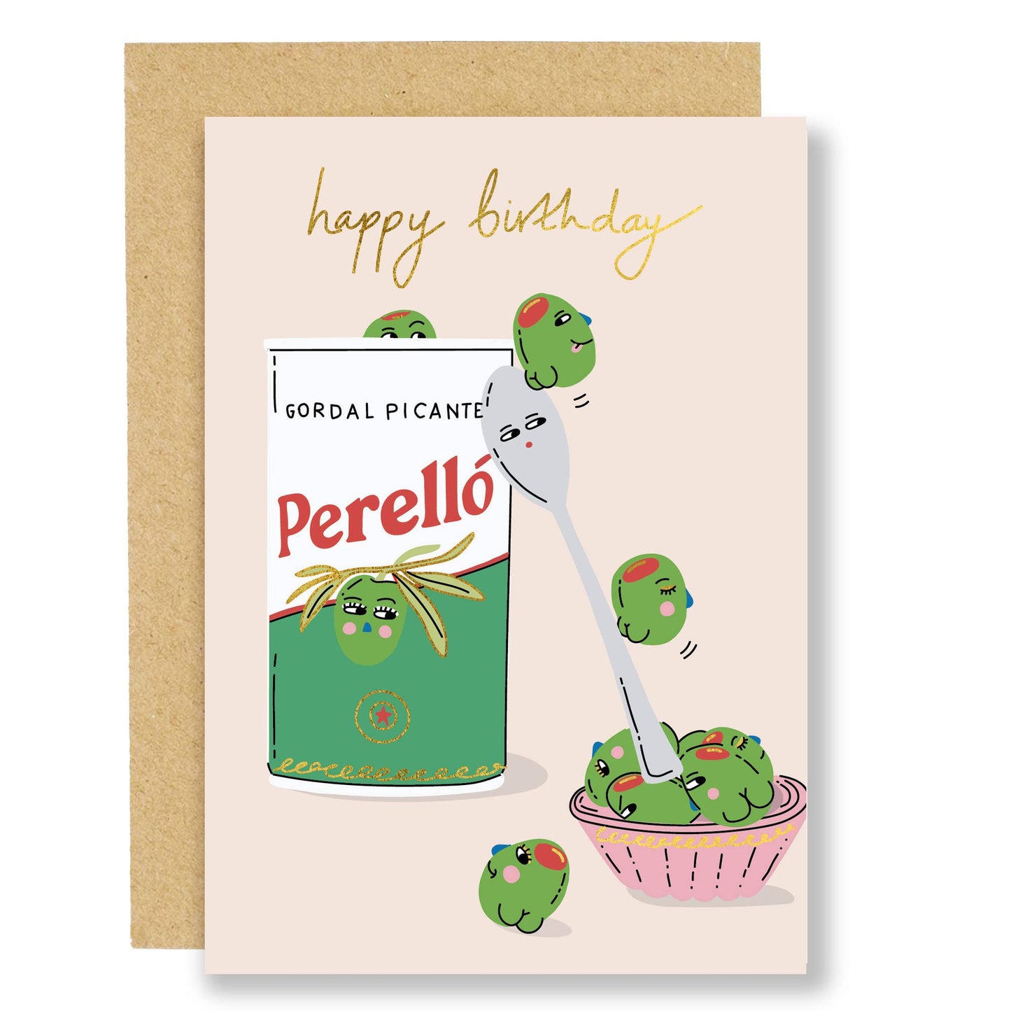 Perello Olives Birthday Card