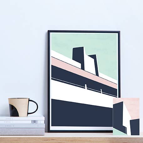 National Theatre 2 A3 Art Print