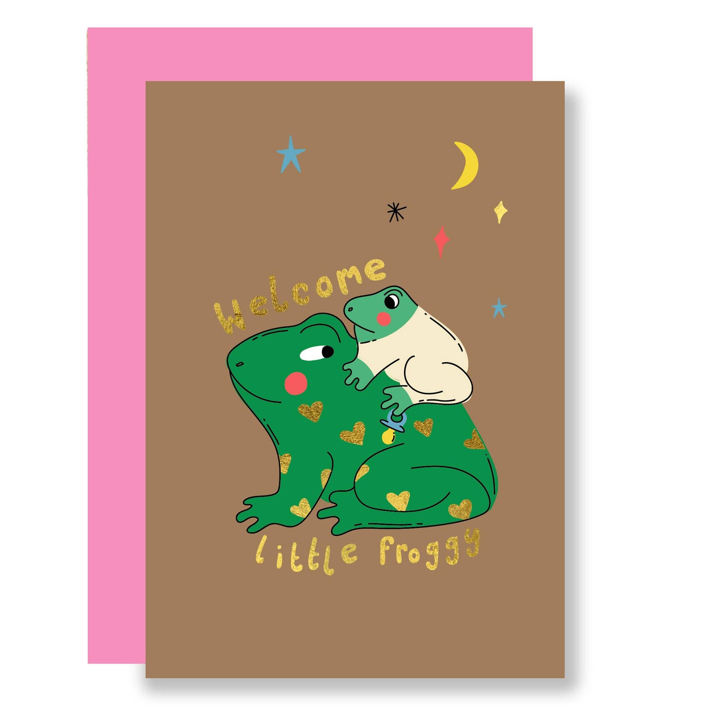 Little Froggy New Baby Card
