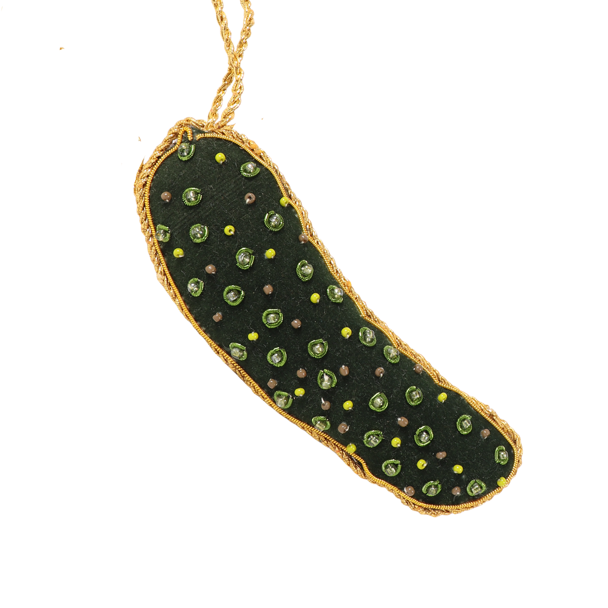 Pickle Embroidered Christmas Decoration
