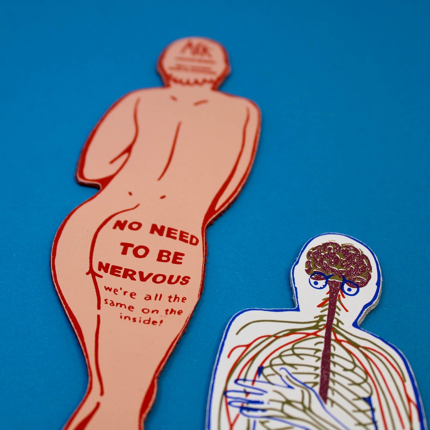 No Need To Be Nervous Leather Bookmark