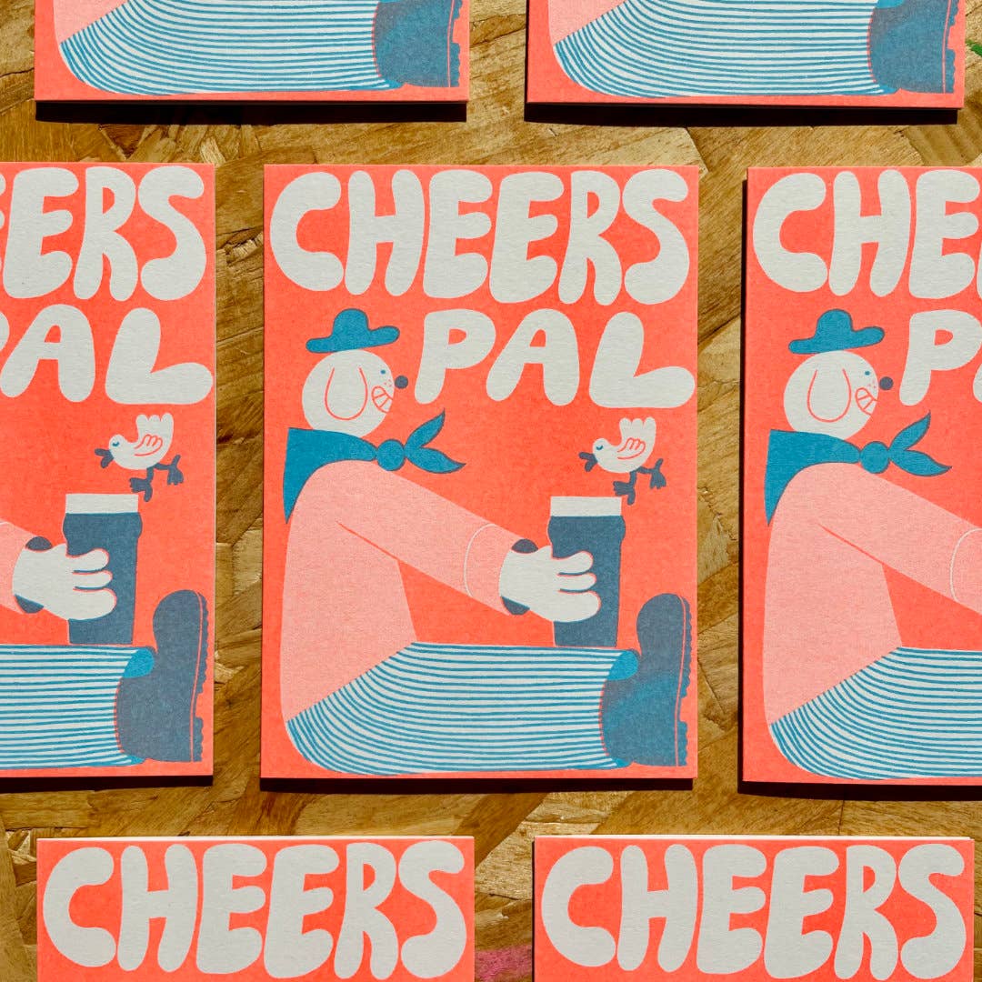 Cheers Pal Greetings Card