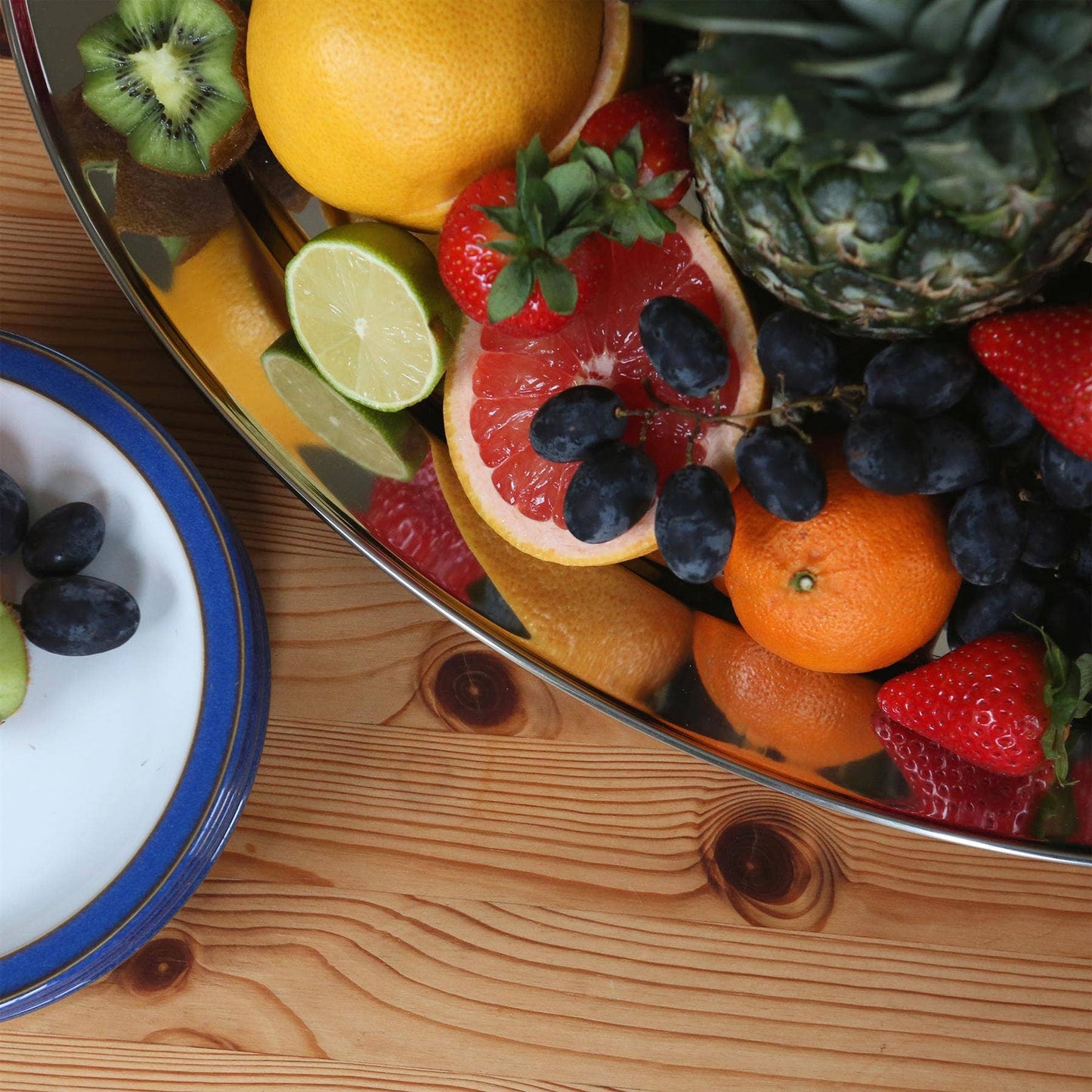 Extra Large Oval Stainless Steel Serving Platter