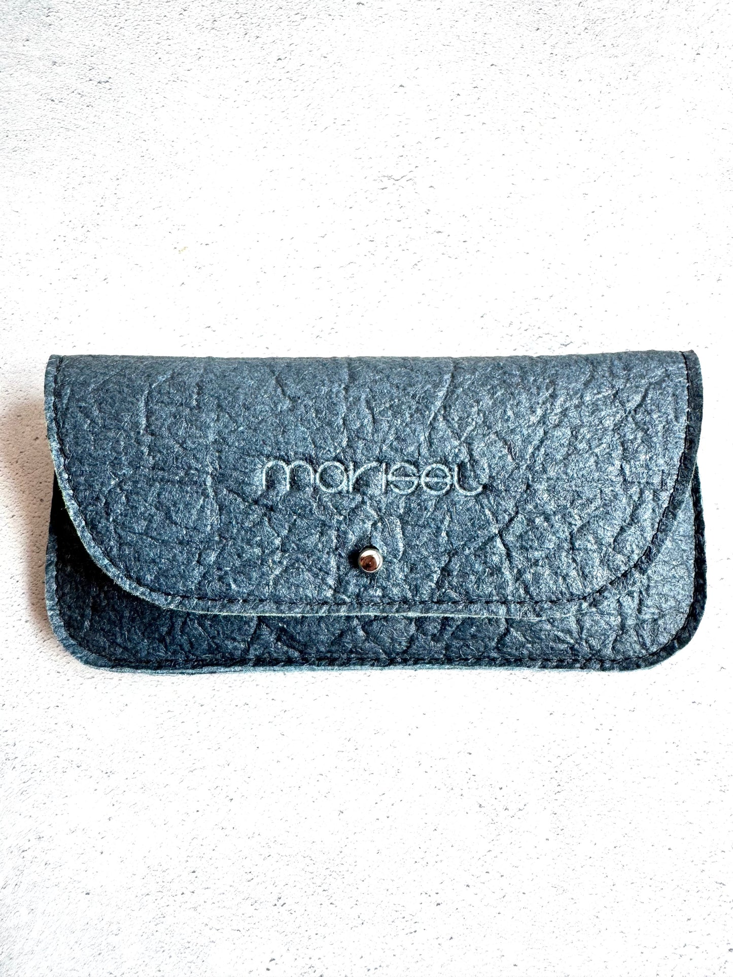 Piñatex Vegan Leather Eyewear Case in Blue