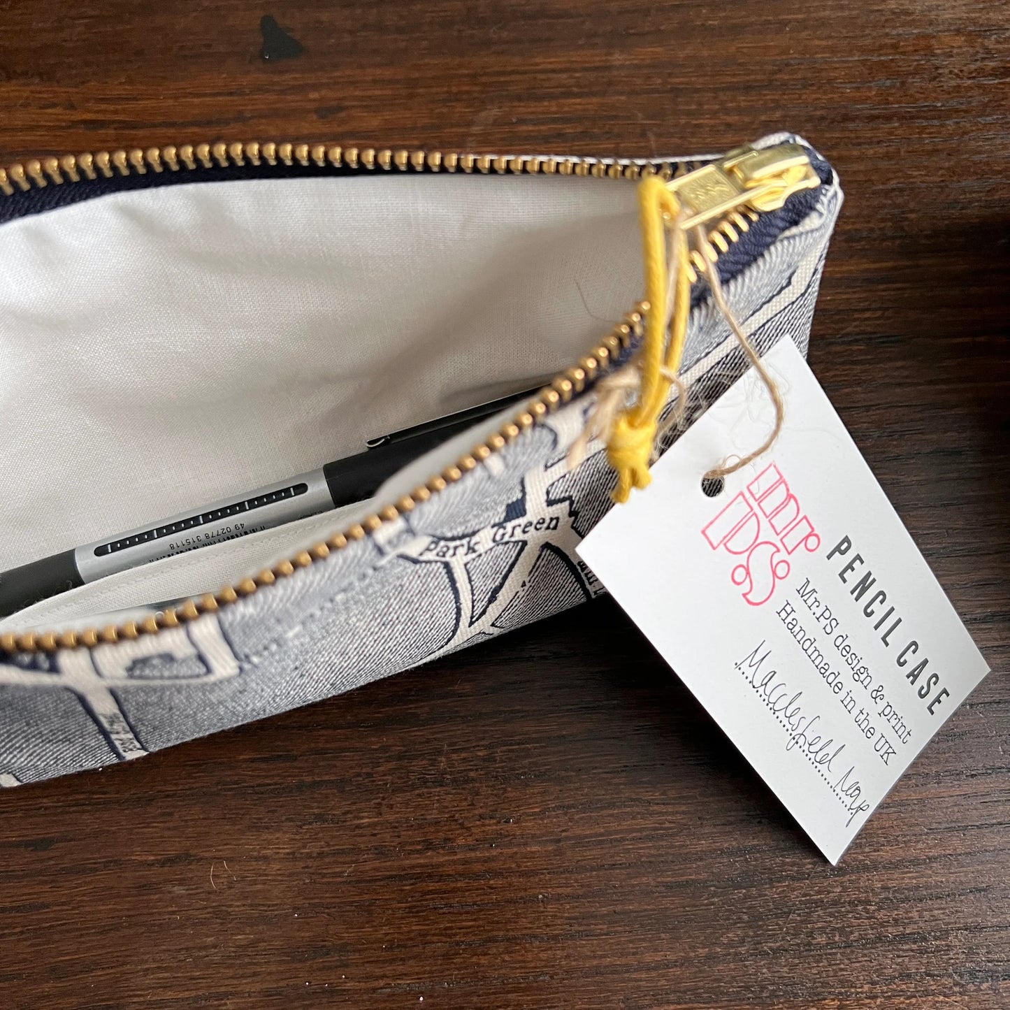 Macclesfield Screenprinted Pencil Case