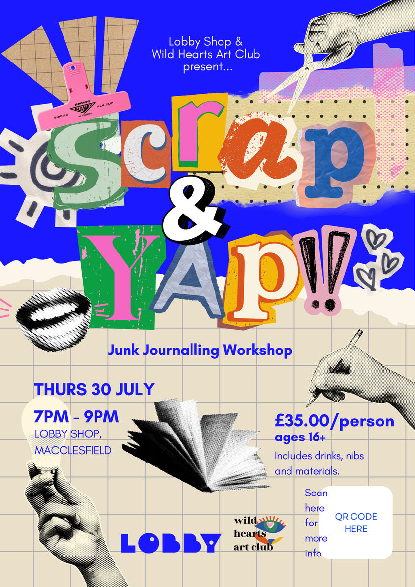 Lobby x Wild Hearts Art Club Junk Journalling Workshop