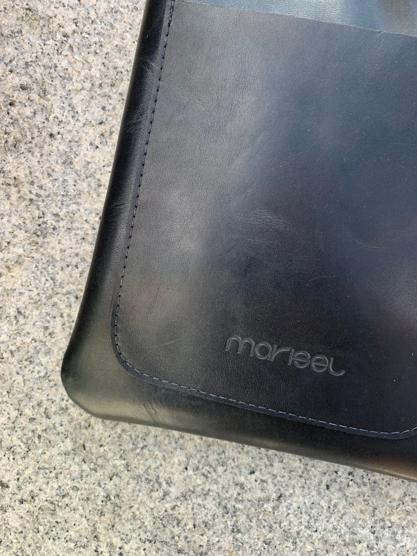 Mini Tote Bag in Black Leather