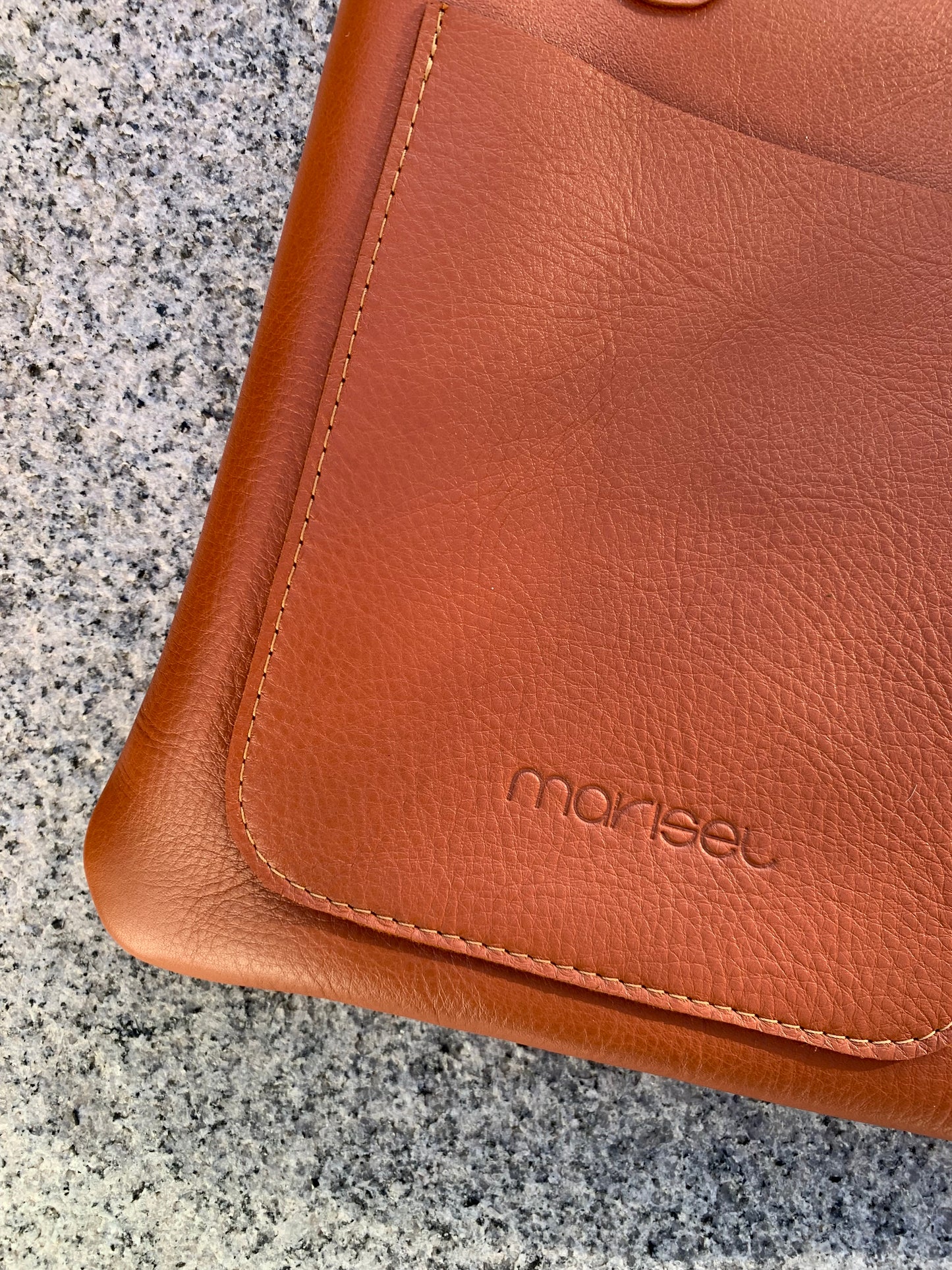 Mini Tote Bag in Tan Leather