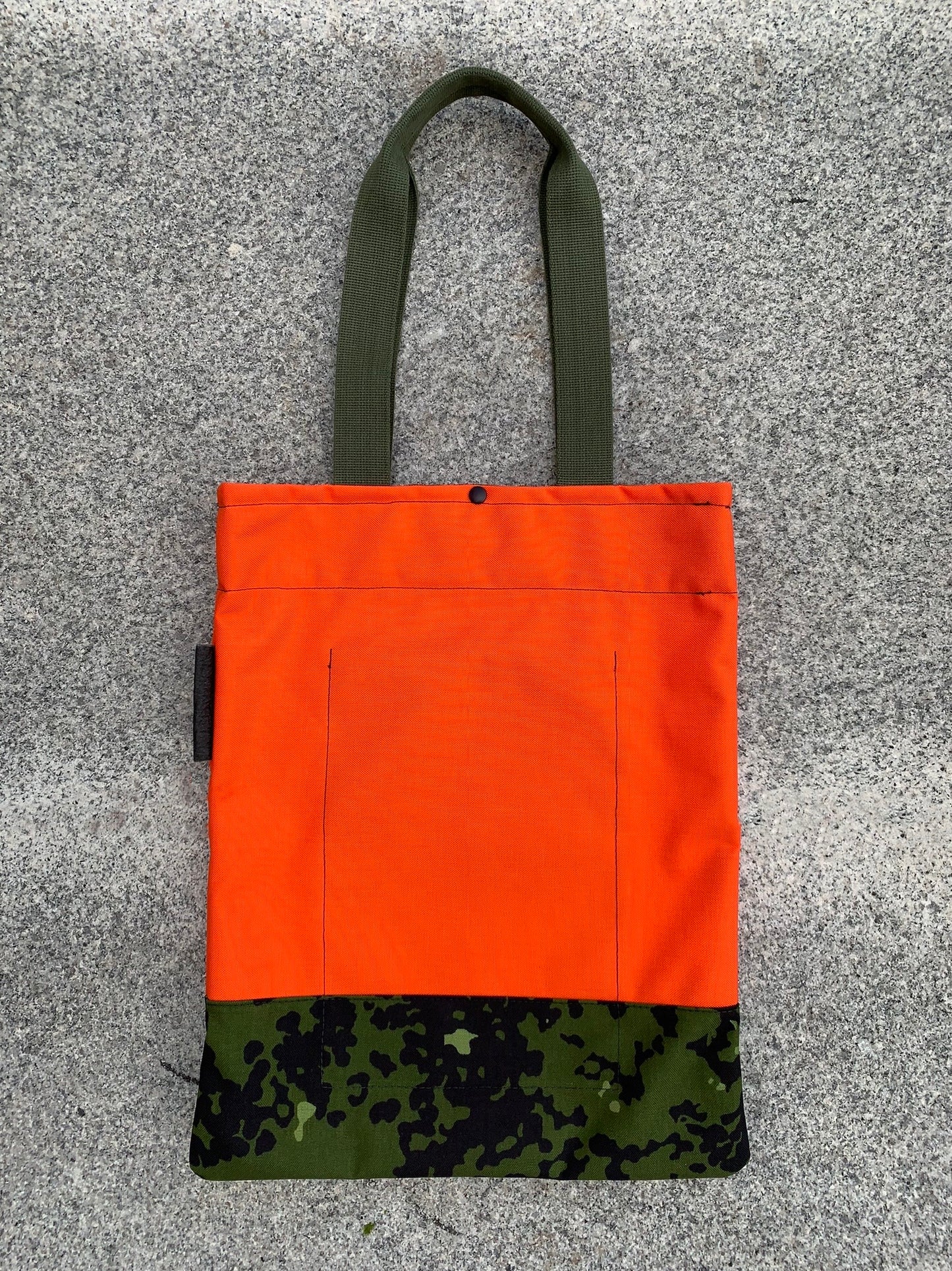 Cordura Orange & Camouflage Tote Bag