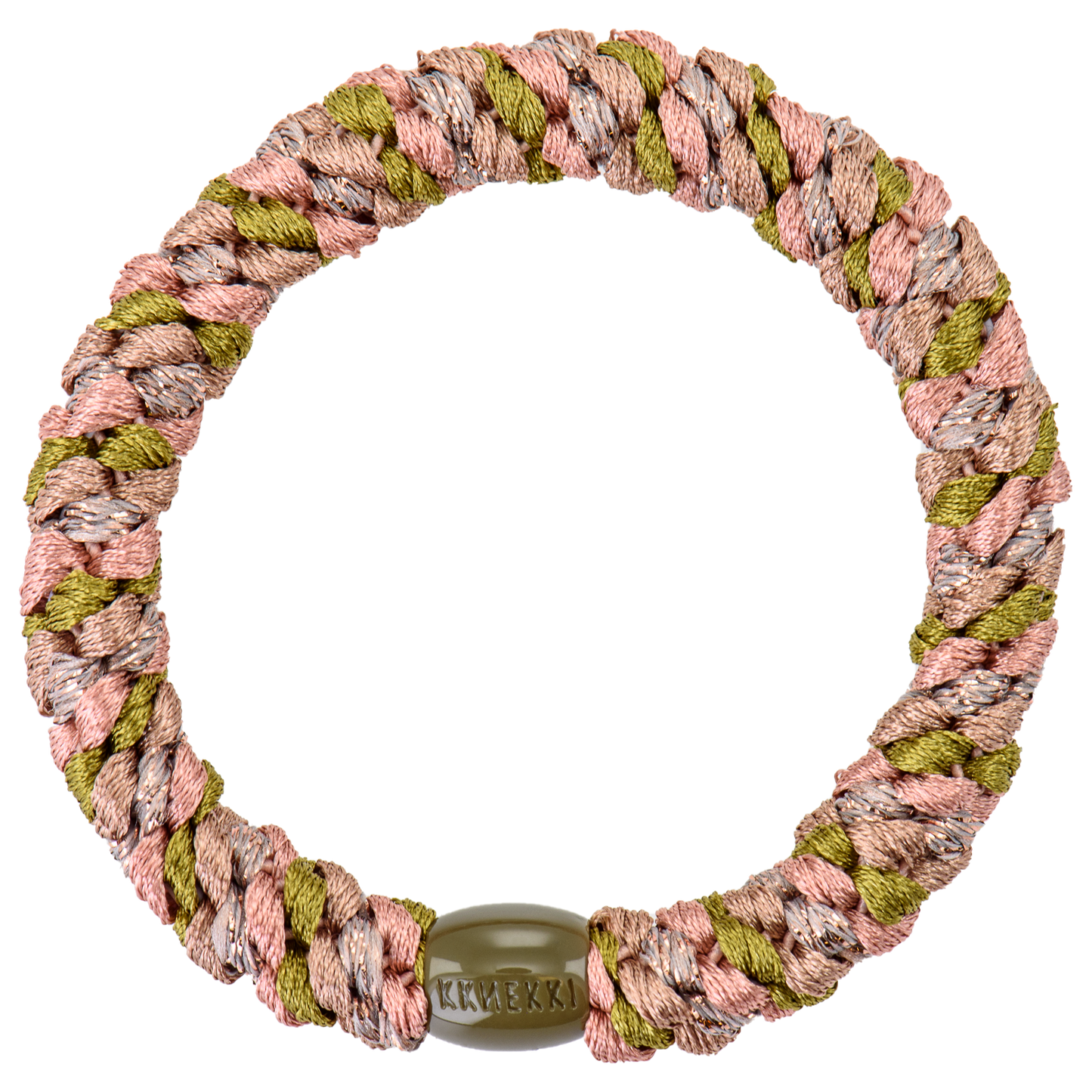 Kknekki Original Hair Tie in Multi Olive & Pink Mix