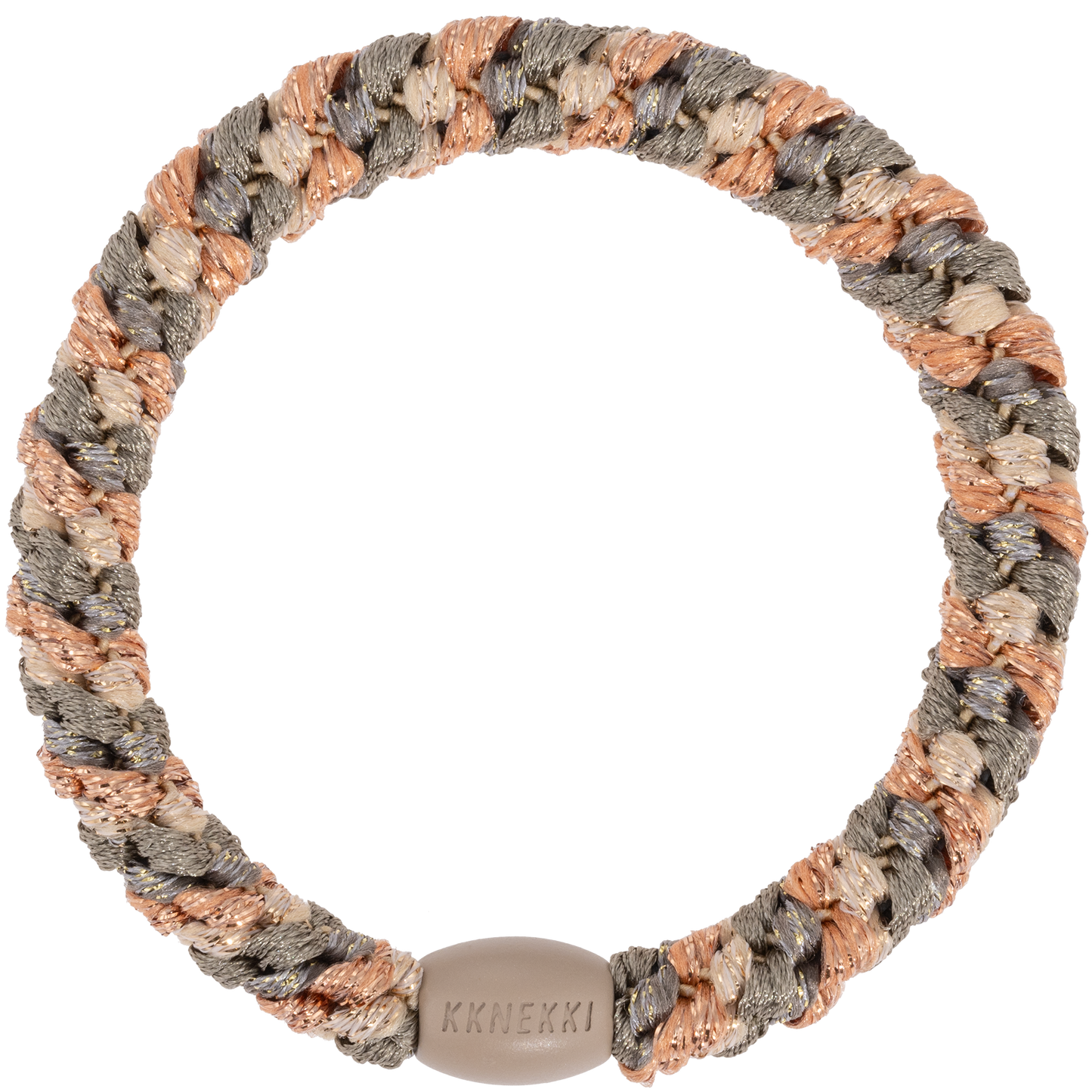 Kknekki Original Hair Tie in Rose Gold & Camo Glitter Mix
