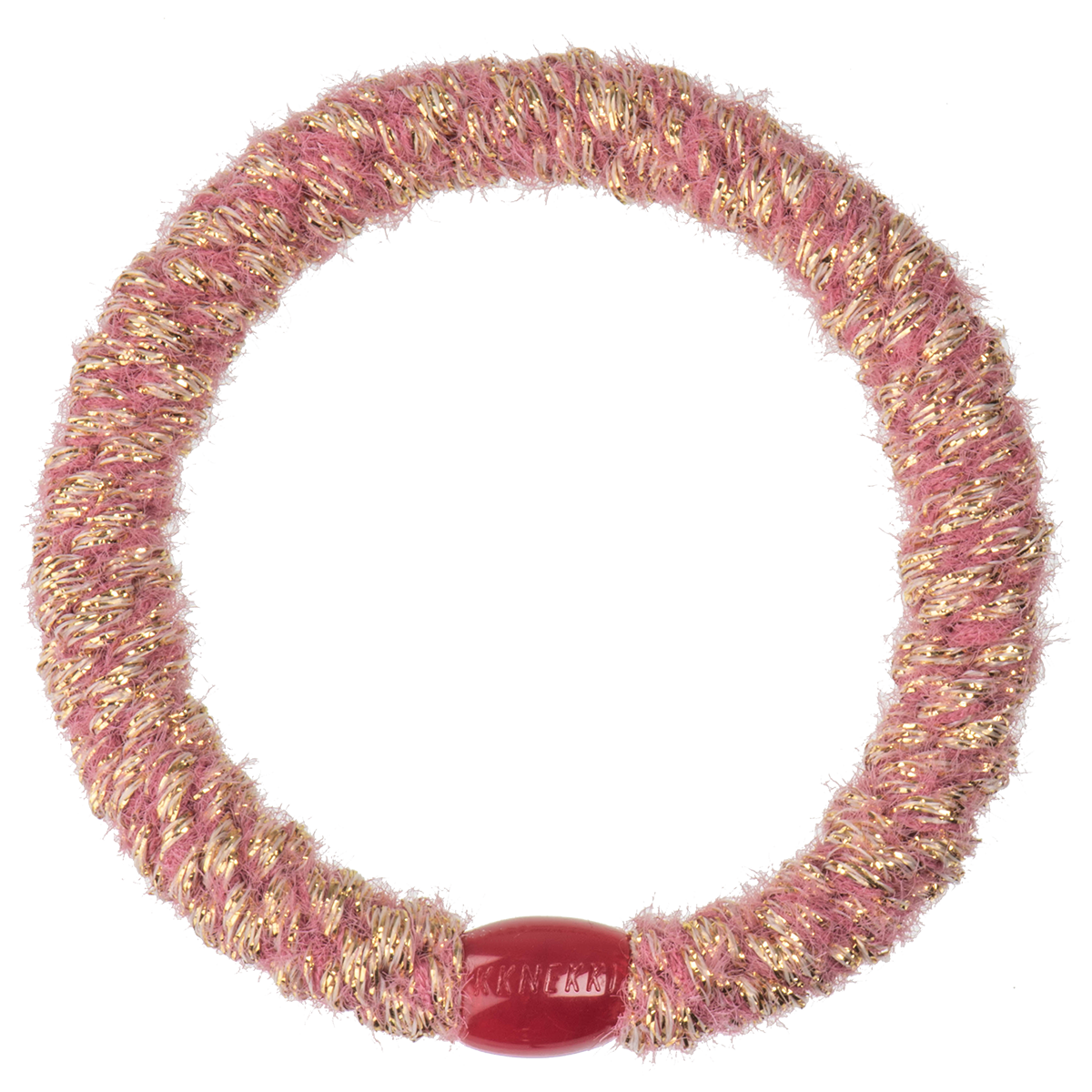 Kknekki Original Hair Tie in Velvet Old Pink Glitter