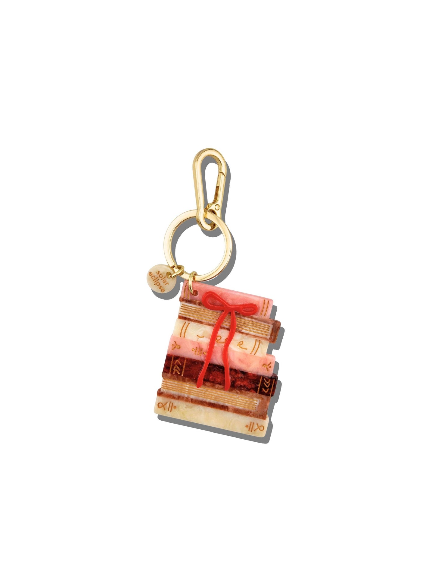 Bow Bookstack Bag Charm & Keyring