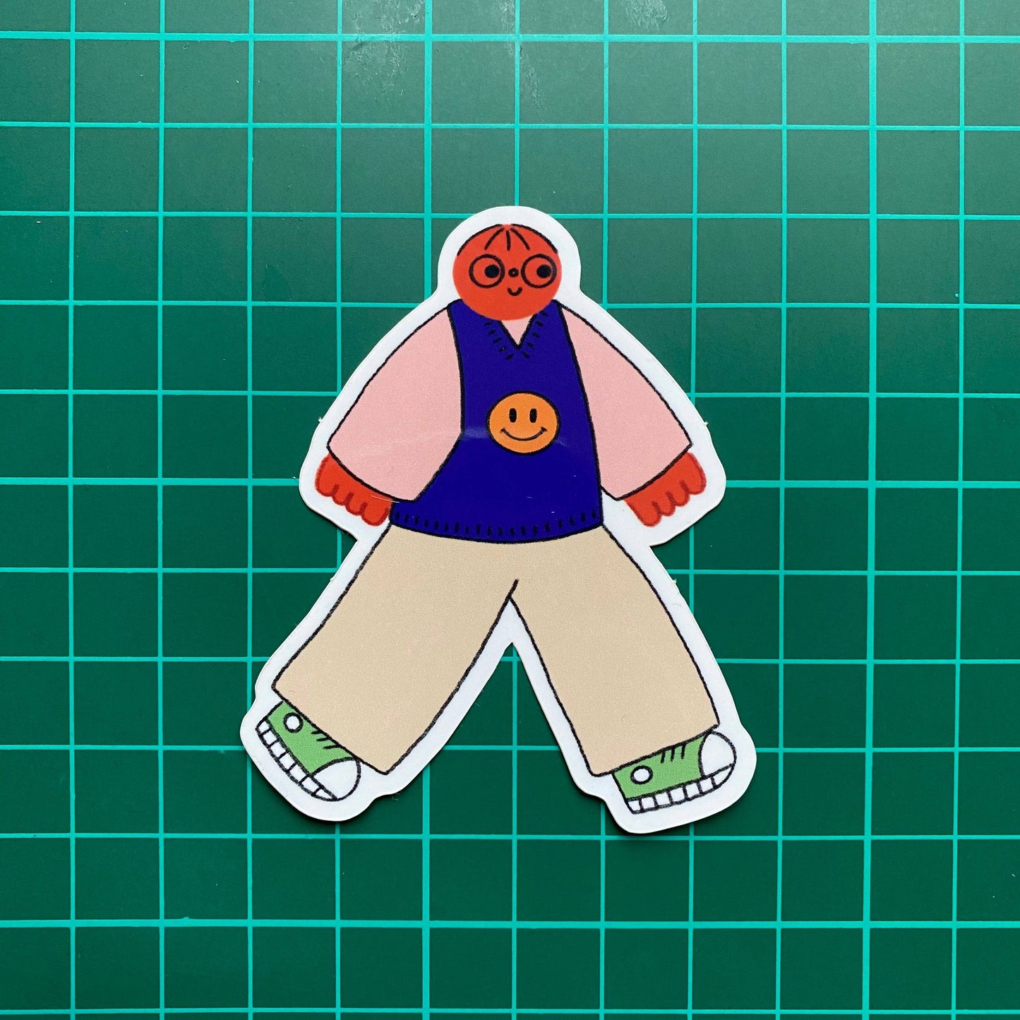 I Love My Sweater Vest Sticker