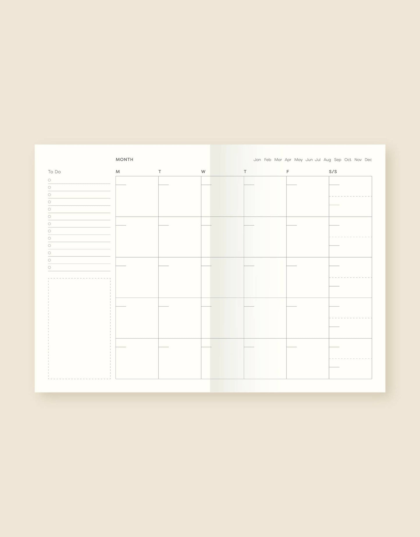 Pera Weekly Planner Lay-Flat Notebook