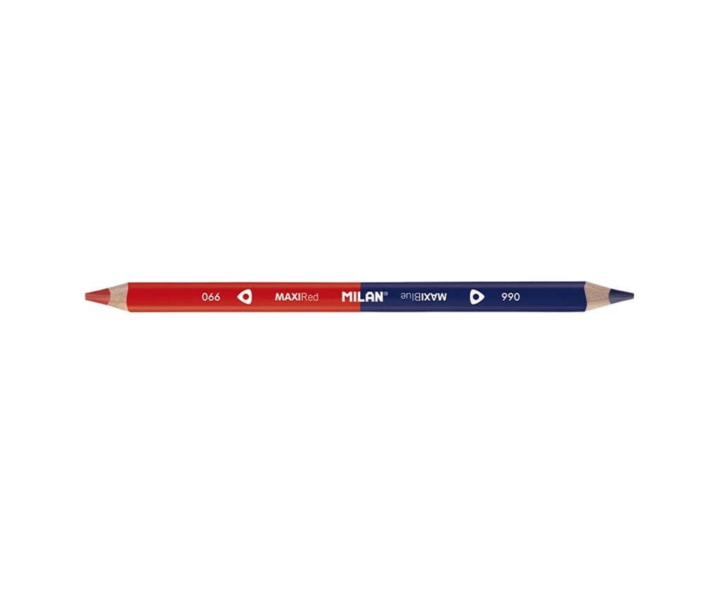 Milan Maxi Bicolour Red-Blue Triangular Pencil