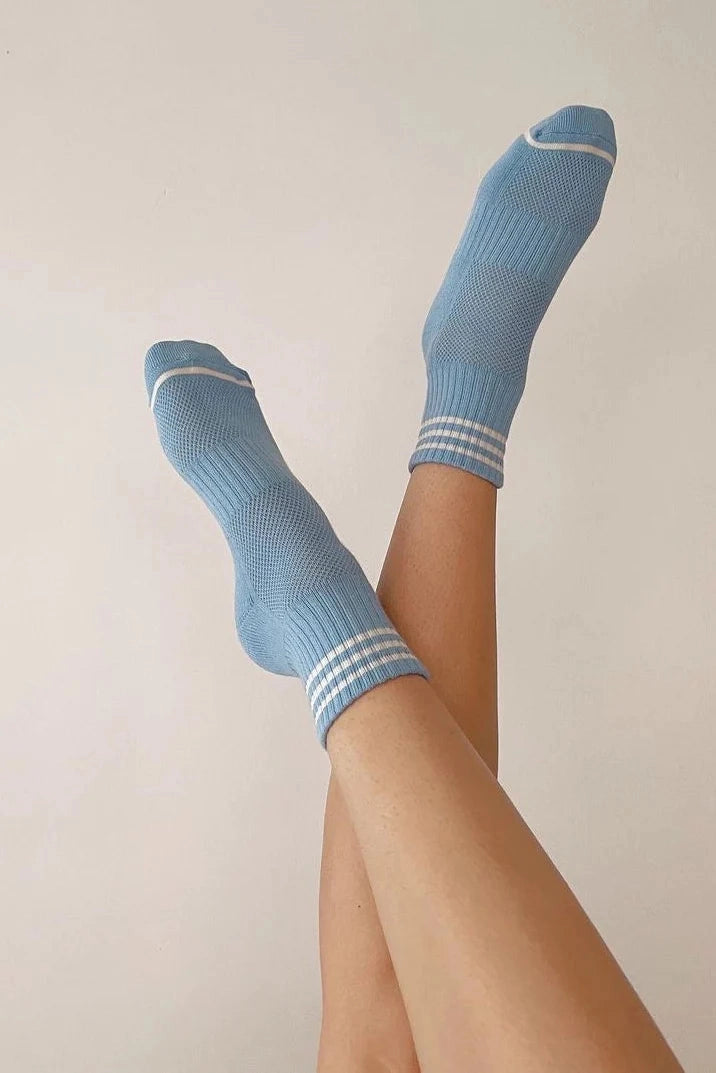 Girlfriend Socks in Parisian Blue