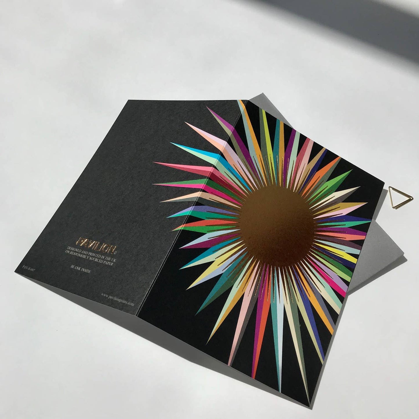 Starburst Bright Sun Foiled Greetings Card