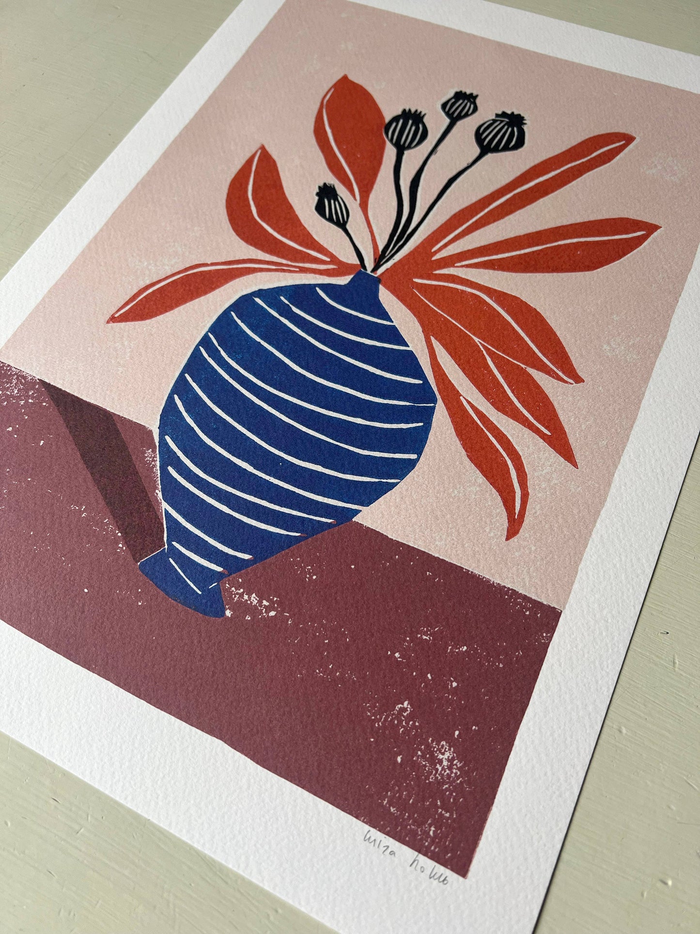 Dried Poppies A3 Art Print