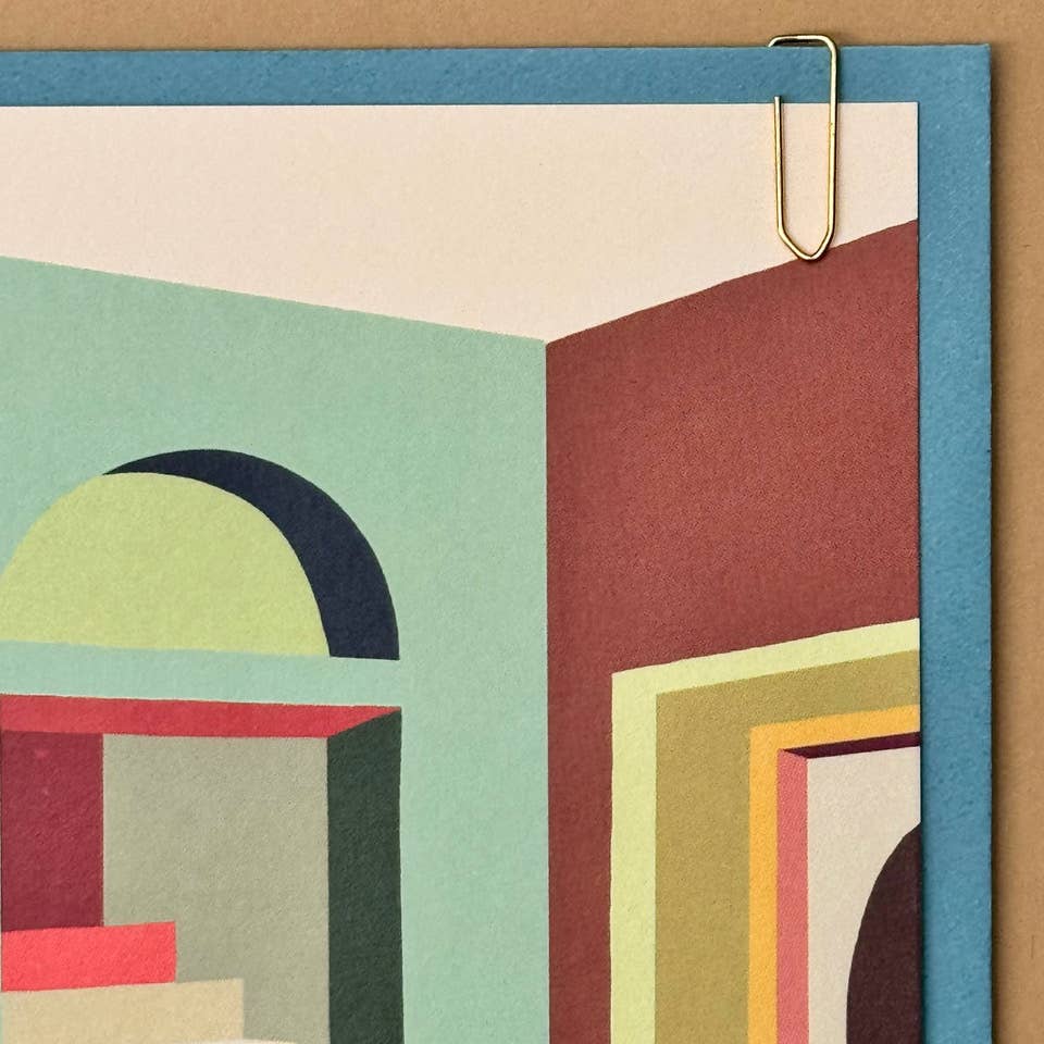 Rug Arch Interior Greetings Card