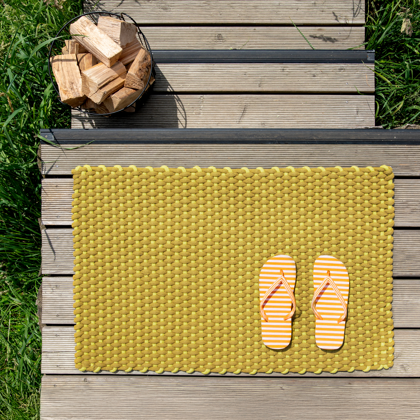 Lida Doormat in Lime