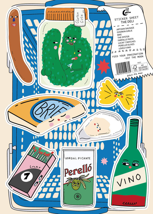 The Deli A5 Sticker Sheet