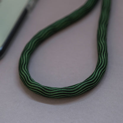Crossbody Lanyard Phone Strap in Green Swirl