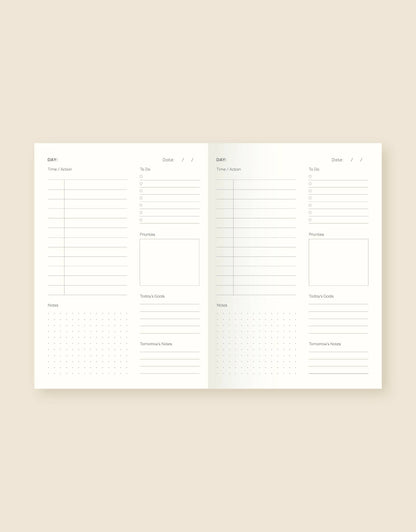 Echoes Daily Planner Lay-Flat Notebook
