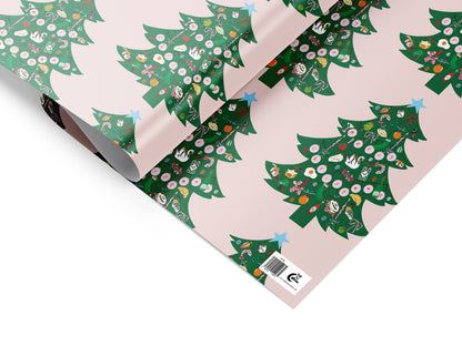 Trinket Christmas Tree Christmas Gift Wrap Sheet