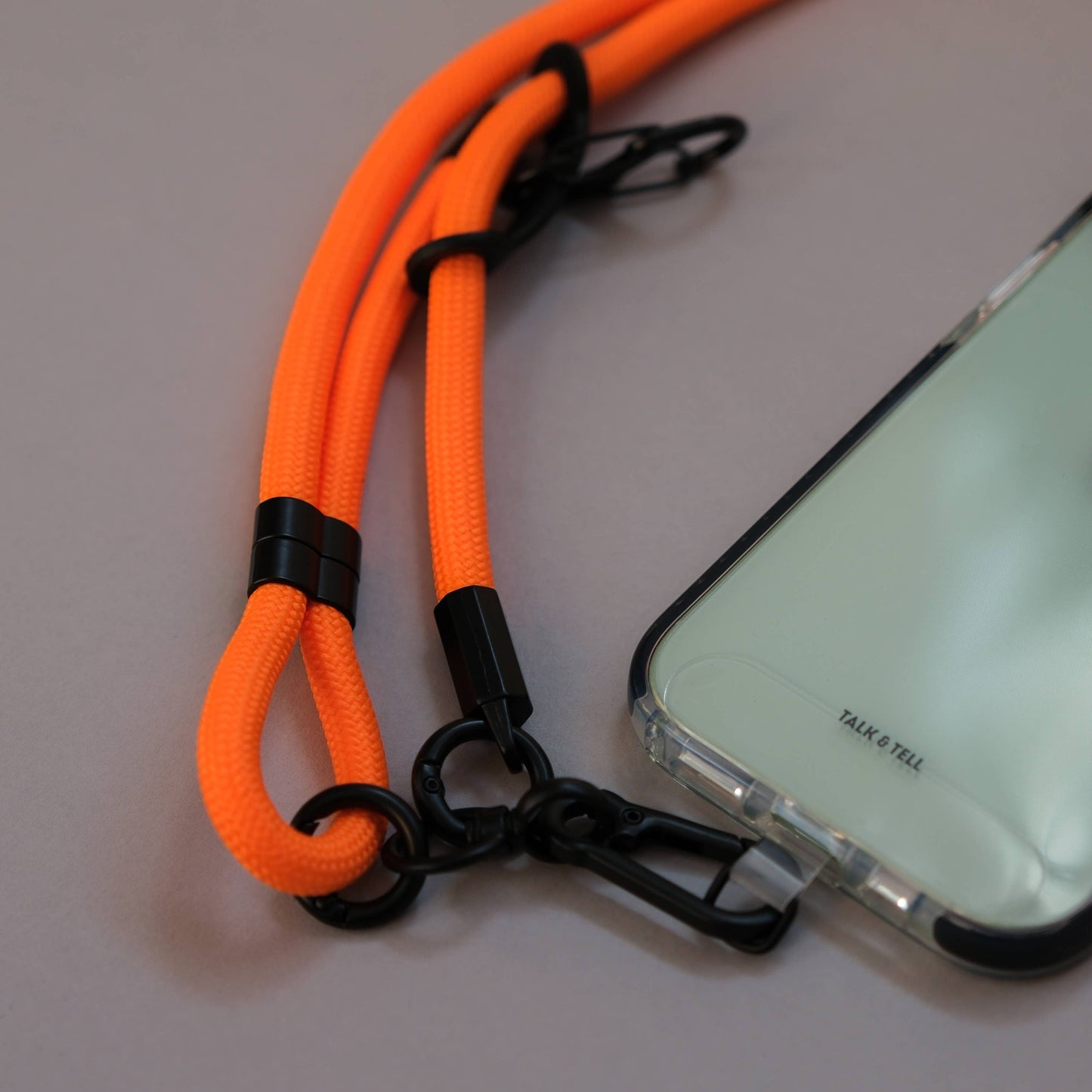 Crossbody Lanyard Phone Strap in Orange